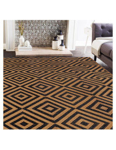 Alfombra Reversible Ridota 1.22x1.83m Patio Exterior Geométrica