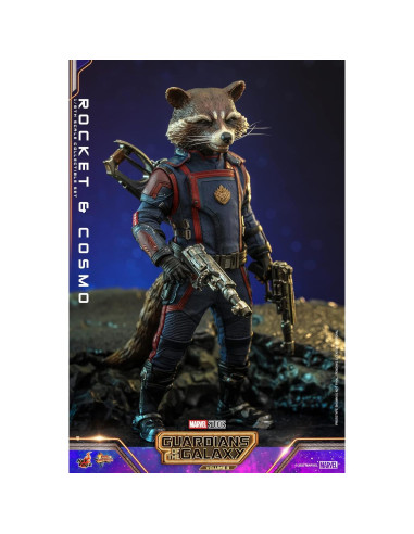 Figurita Rocket y Cosmo 1/6 Hot Toys Guardians Vol. 3
