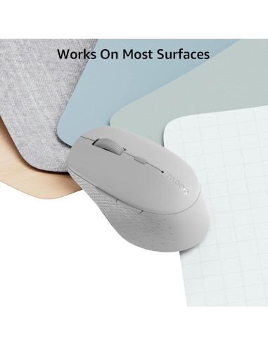 Ratón Inalámbrico Silencioso Rapoo M300G, Bluetooth 2.4GHz, 2400 DPI