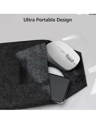 Ratón Inalámbrico Silencioso Rapoo M300G, Bluetooth 2.4GHz, 2400 DPI
