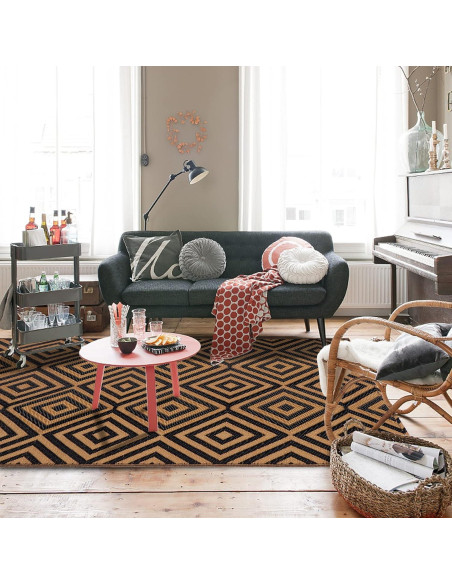 Alfombra Reversible Ridota 1.22x1.83m Patio Exterior Geométrica