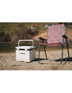 Silla de Camping Retro Caddis Sports - Plegable, 136 kg, Rojo/Azul 2