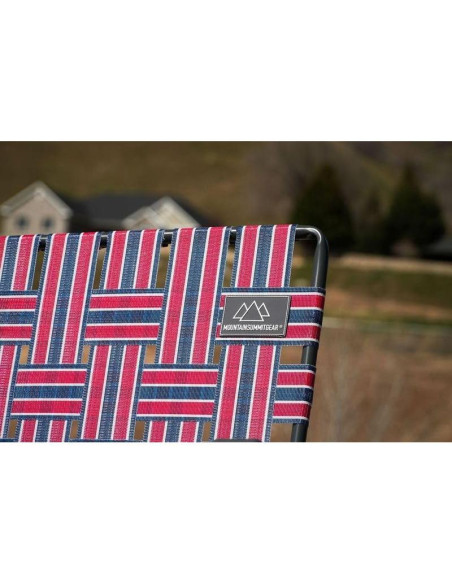 Silla de Camping Retro Caddis Sports - Plegable, 136 kg, Rojo/Azul