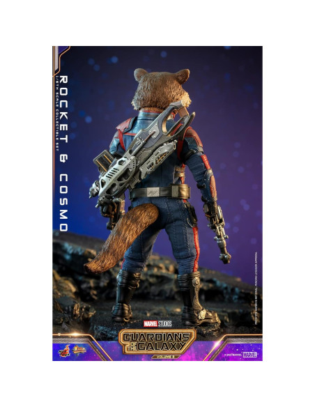 Figurita Rocket y Cosmo 1/6 Hot Toys Guardians Vol. 3 Figurita Rocket y Cosmo 1/6 Hot Toys Guardians Vol. 3