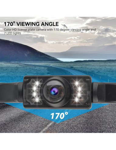 Cámara de Respaldo AUTOXBERT 170 Impermeable HD con 8 LED