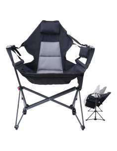 Silla Hamaca Portátil WORKOOT, Plegable y Ligera para Camping