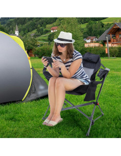 Silla Hamaca Portátil WORKOOT, Plegable y Ligera para Camping 2