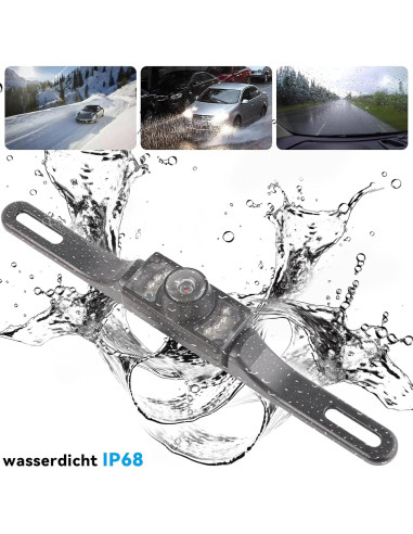 Cámara de Respaldo AUTOXBERT 170 Impermeable HD con 8 LED