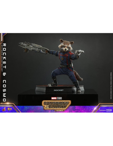 Figurita Rocket y Cosmo 1/6 Hot Toys Guardians Vol. 3