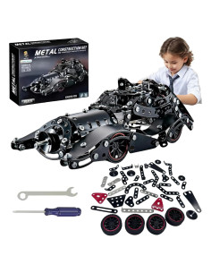 Juego de Erector CHOWONE 332 Piezas Coche Metal para Niños