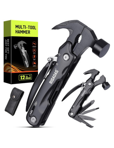 Martillo Multiherramienta 12-en-1 RISADAS con Bolsa de Nylon