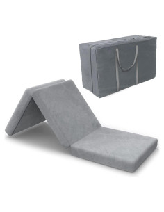 Colchón Plegable SINWEEK Tri-Fold 10.16 cm Espuma Gris