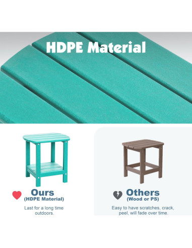 Mesa Lateral Exterior 2 Niveles LOENIY HDPE Aruba