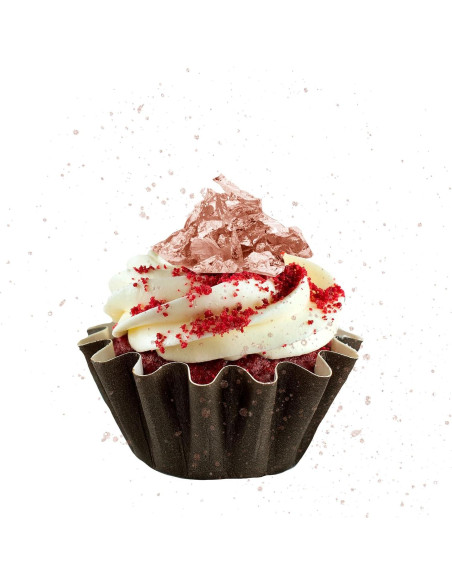 Hoja de Oro Comestible Zjyufy 2 Botellas Rosa Dorado 5x2cm