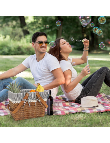 Cesta de Picnic con Asas G GOOD GAIN Gris 31x17.8x24.9 cm