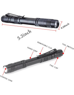 Linterna de bolígrafo LED GaiGaiMall, paquete de 4, alta calidad 2