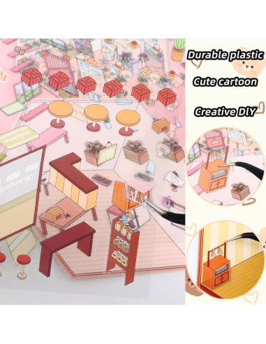 Set de 8 Pegatinas 3D ZLSPTK para Decoración DIY