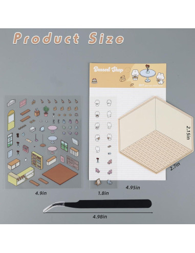 Set de 8 Pegatinas 3D ZLSPTK para Decoración DIY