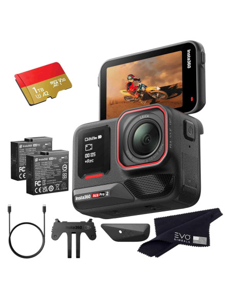 Cámara de Acción Insta360 Ace Pro 2 8K 1TB Pantalla Plegable