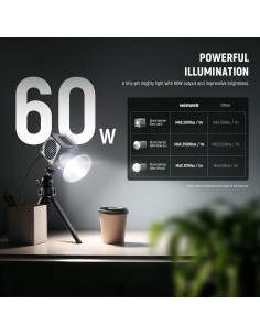 Luz de Video NEEWER HS60B 60W Bi Color LED Portátil 2700-6500K 2