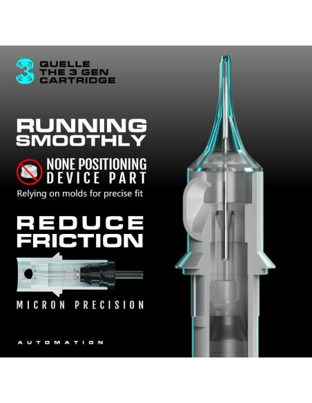 Cartuchos de Agujas de Tatuaje Hawink 50 Pcs Variados 0.3mm