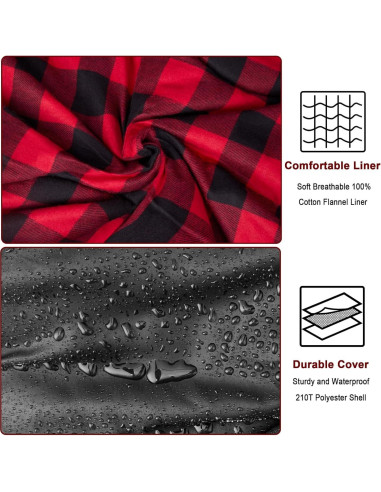 Saco de dormir doble Forinbuy 0C Queen XXL impermeable