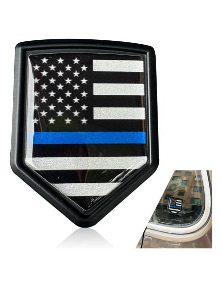 Calcomanía de Coche 3D Metal 4.7x6 cm Awlbed Bandera Americana