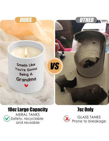 Vela de Anuncio de Embarazo para Abuela - Aroma Lavanda 283g