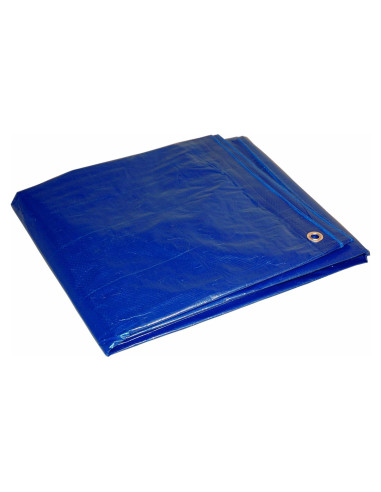 Lona Económica Azul Dry Top 8x10 Pies 5-Mil Impermeable