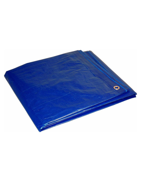 Lona Económica Azul Dry Top 8x10 Pies 5-Mil Impermeable