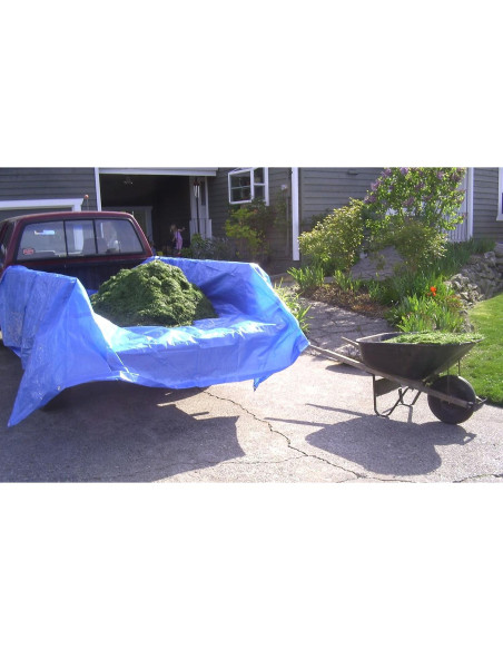 Lona Económica Azul Dry Top 8x10 Pies 5-Mil Impermeable