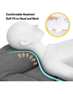 Cama de Camping ATORPOK Plegable con Cojín y Almohada 204 kg 2