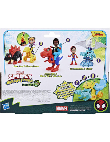 Conjunto de figuras de acción Spidey y Ghostasaurus 10cm