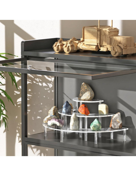 Soporte de exhibición acrílico 3 niveles para cupcakes y perfumes