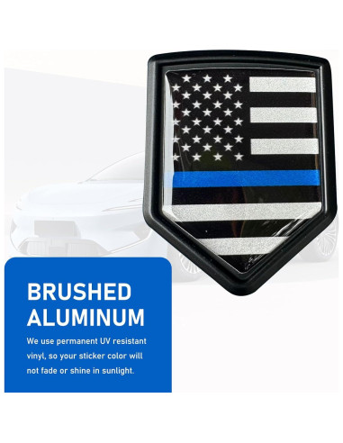 Calcomanía de Coche 3D Metal 4.7x6 cm Awlbed Bandera Americana