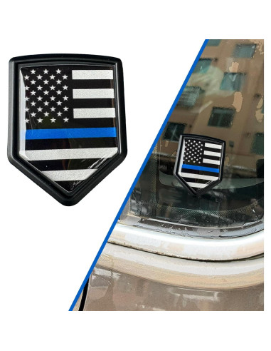 Calcomanía de Coche 3D Metal 4.7x6 cm Awlbed Bandera Americana