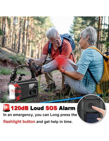 Radio de Emergencia LOOFHIEN Condor 20000mAh AM/FM NOAA Solar