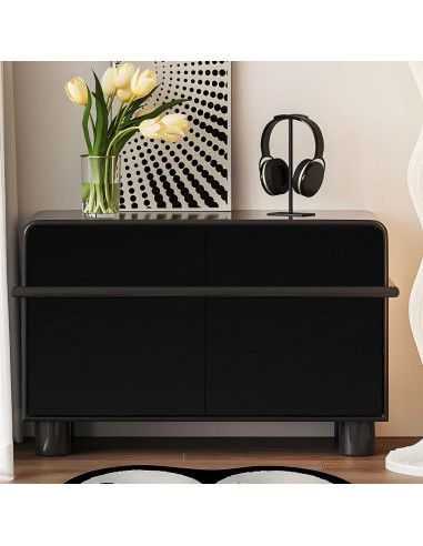 Parche de Reparación de Cuero Amiya 17.78x154.94 cm Negro