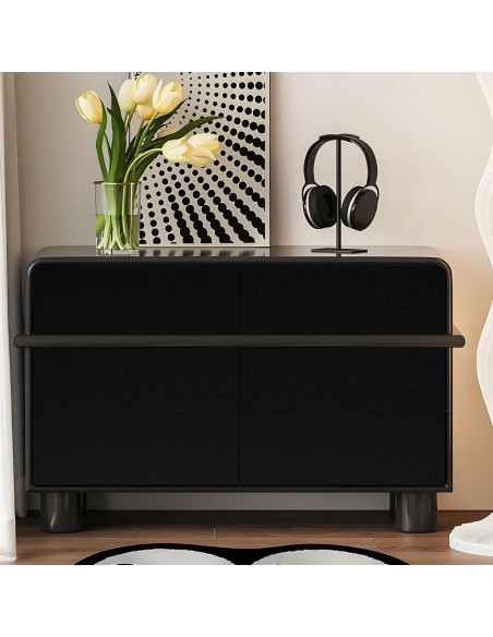 Parche de Reparación de Cuero Amiya 17.78x154.94 cm Negro