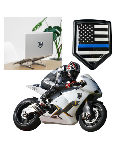 Calcomanía de Coche 3D Metal 4.7x6 cm Awlbed Bandera Americana