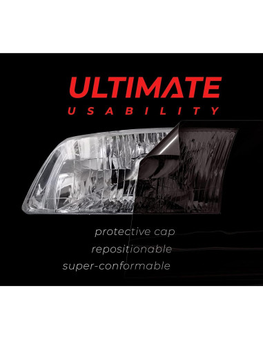 Tinte de Vinilo para Faros VViViD Humo Oscuro 30.48x2.13m