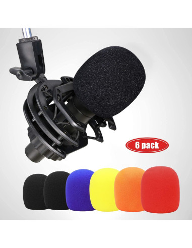 Filtro Antiviento Universal 6 Pcs YOUSHARES para Micrófono