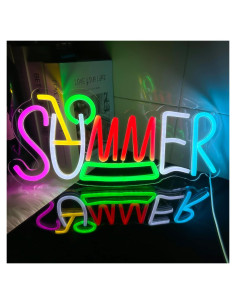 Cartel de Neón LED Sticourd Olas de Surf 40x18 cm