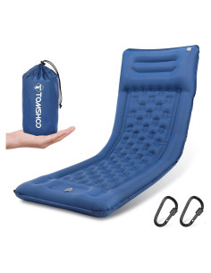 Colchón Inflable TOMSHOO 196x71cm con Almohada y Bomba