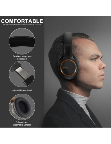 Auriculares con cable Lorelei X8 sobre la oreja con micrófono