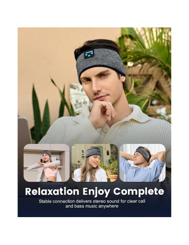 Auriculares para dormir Perytong Bluetooth Diadema Suave 10h