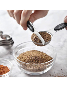 Juego de 8 Cucharas Medidoras Magnéticas Ununpentium Acero Inoxidable 2