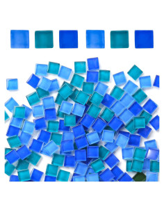 Azulejos de mosaico de vidrio BigOtters 140g para manualidades