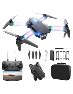 Dron BEZGAR E88D con Cámara 1080P HD y Luces LED