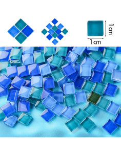 Azulejos de mosaico de vidrio BigOtters 140g para manualidades 2